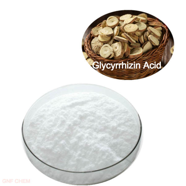 مستخلصات نباتية مضافات غذائية من الدرجة Glycyrrhizin Acid عرق السوس مستخلص CAS 1405-86-3