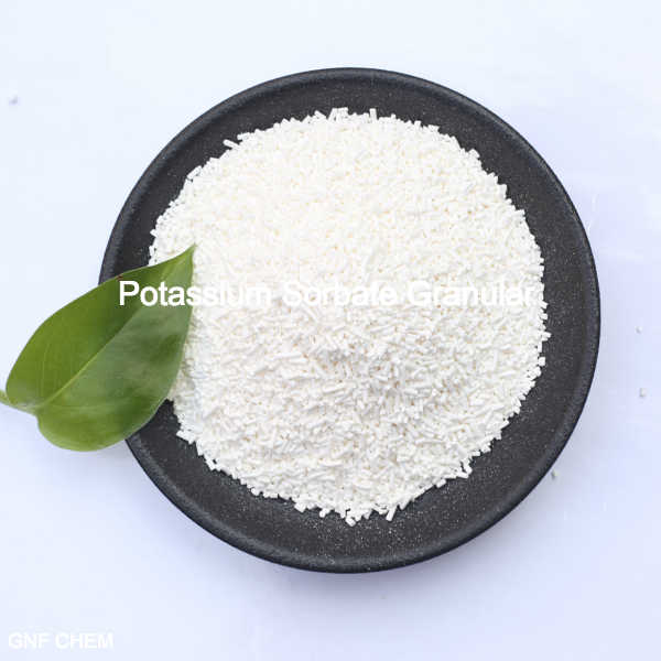 المواد الحافظة المضافات الغذائية سوربات البوتاسيوم الحبيبية CAS 590-00-1